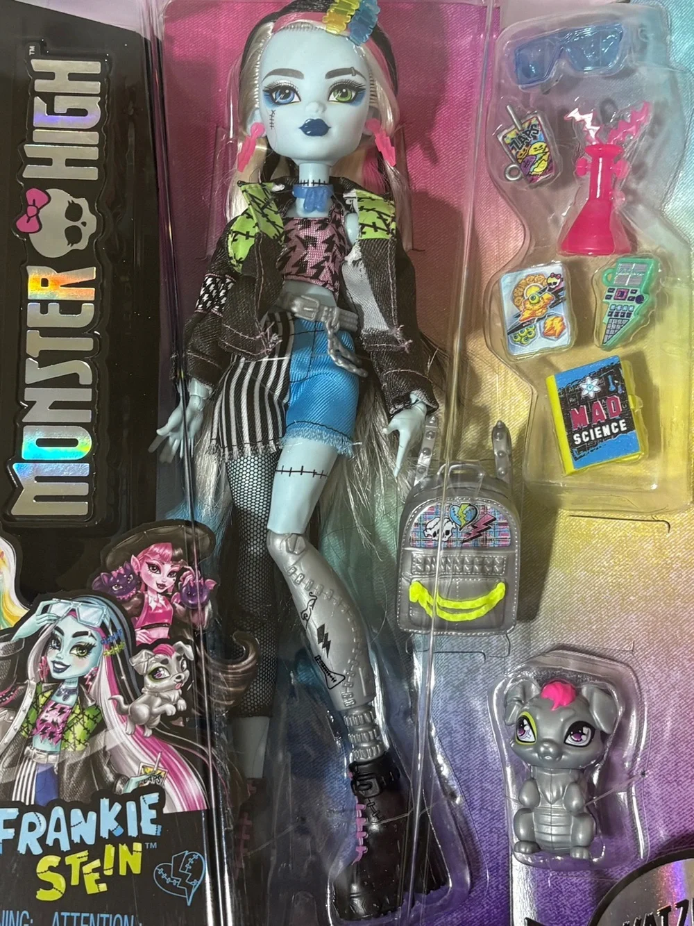 Monster High G3 Core Refresh Frankie Stein Fashion Doll with Pet Watzie NIB